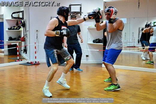 2019-05-30 Milano - pound4pound boxe gym 2430 Paolo Freggia vs Federico Dionigi